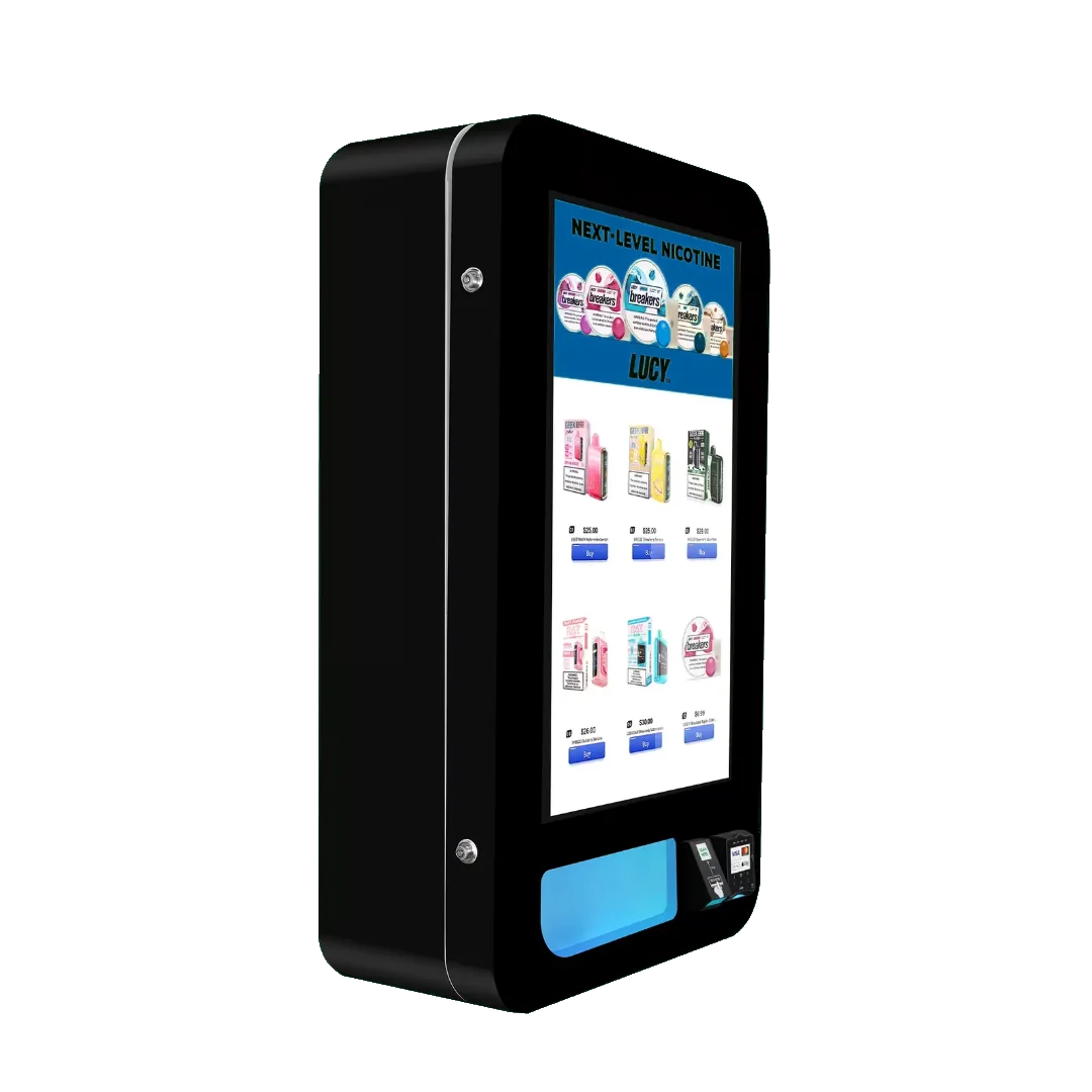 Slim wall-mounted smart vending machine